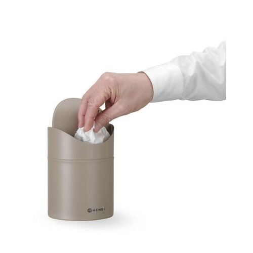 Hendi Śmietniczka stołowa 1.2 L, ze stali z obrotową pokrywą, Hendi 440797, beżowa Hendi Śmietniczka stołowa 1.2 L, ze stali z obrotową pokrywą, Hendi 440797, beżowa