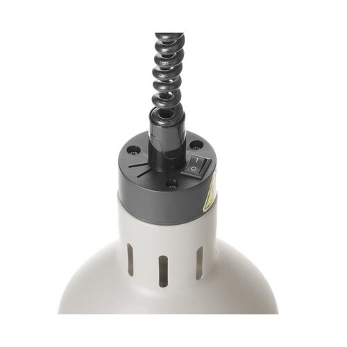 Hendi Lampa do podgrzewania potraw wisząca Ø175mm, 250W, przewód do 1500mm, Hendi 273821, biała