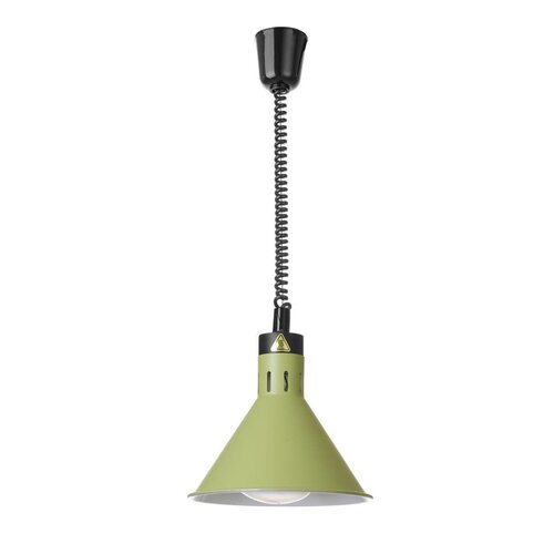 Hendi Lampa do podgrzewania potraw wisząca Ø275mm, 250W, przewód do 1500mm, Hendi 273920, zielona