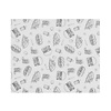 Hendi Papier pergaminowy "Fast Food" 200x250 mm, Hendi 678268, czarno-biały (500 szt.)