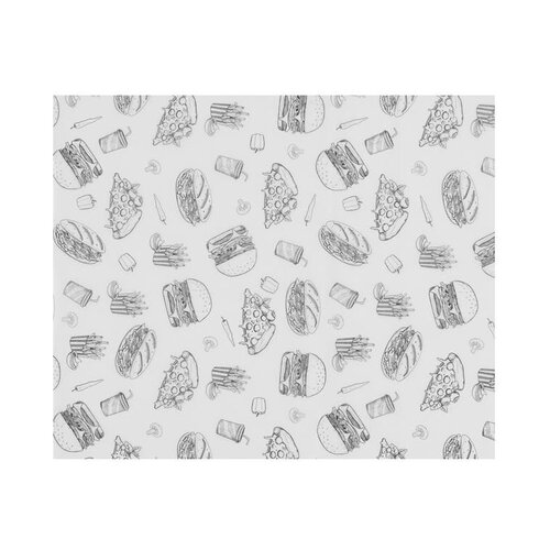 Hendi Papier pergaminowy "Fast Food" 200x250 mm, Hendi 678268, czarno-biały (500 szt.) Hendi Papier pergaminowy "Fast Food" 200x250 mm, Hendi 678268, czarno-biały (500 szt.)