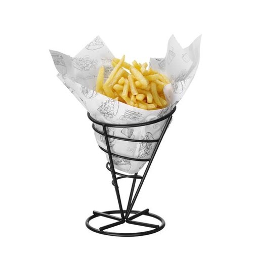 Hendi Papier pergaminowy "Fast Food" 250x350 mm, Hendi 678275, czarno-biały (500 szt.) Hendi Papier pergaminowy "Fast Food" 250x350 mm, Hendi 678275, czarno-biały (500 szt.)