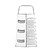 Hendi Tarka 6-stronna 135x113x(h)215mm, Hendi 443033