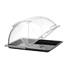 Hendi Witrynka Roll-Top, prostokątna 325x265x(h)195 mm, Hendi 427569, czarna