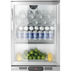 Hendi Bar cooler with swing door, 0 to 10 °C, 75L, silver Hendi Bar cooler with swing door, 0 to 10 °C, 75L, silver