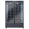 Diverso 2-door glass freezer cabinet, 1084L, from -18 to -15 °C