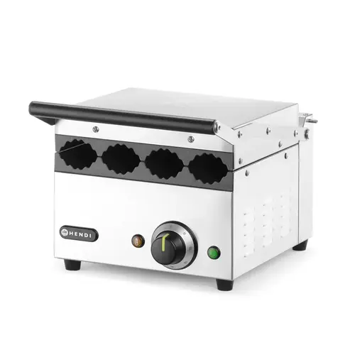 Hendi Grill kontaktowy do Hot-Dog pojedyńczy żeliwny, 385 x 285 mm, 1,8 kW, do 300°C, Hendi 263594