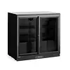 Arktic Bar cooler with 2 swing doors, 0 °C to 10 °C, 158 L, black - Copy