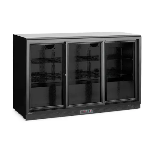 Arktic Chłodziarka barowa z 3 drzwiami suwanymi 308 L, 0 do 10°C, Arktic 236901, 160W, czarna