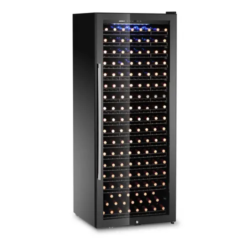 Arktic Chłodziarka na wino 224 butelek, 542 L, drzwi uchylne, Arktic 237144, 5 do 22°C, czarna