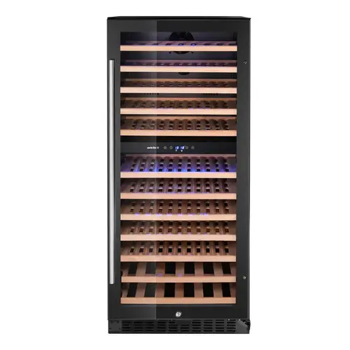 Arktic Chłodziarka na wino 124 butelek, 265 L, drzwi uchylne, Arktic 237120, 5 do 18°C, czarna