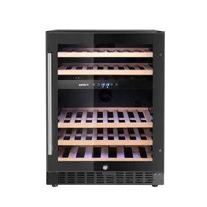 Arktic Wine cooler 224 bottles, 542 L, hinged door, Arktic 237144, 5 to 22°C, black - Copy - Copy