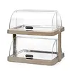 Hendi Two-tier buffet display case 355x480x(h)480 mm, with roll-top cover, rectangular, Hendi 871959