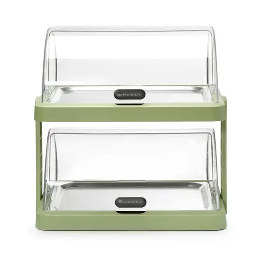 Hendi Witrynka bufetowa dwupoziomowa 355x480x(h)480 mm, z pokrywą roll-top, prostokątna, Hendi 871973 Hendi Witrynka bufetowa dwupoziomowa 355x480x(h)480 mm, z pokrywą roll-top, prostokątna, Hendi 871973