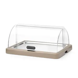 Hendi Buffet display case 460x355x(h)220 mm, with roll-top lid, rectangular, Hendi 871942