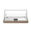 Hendi Buffet display case 460x355x(h)220 mm, with roll-top lid, rectangular, Hendi 871942