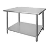 Hendi Central table with shelf - bolted, 1000x600x(h)850 mm - Copy