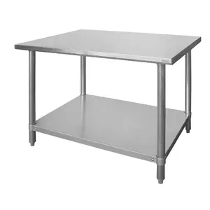 Hendi Central table with shelf - bolted, 1000x600x(h)850 mm - Copy