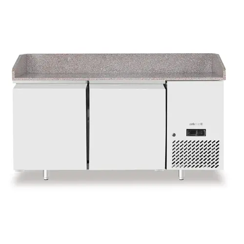 Arktic Stół do pizzy 2-drzwiowy z granitowym blatem 250L, od -2 do 8°C, agregat z prawej strony Arktic Stół do pizzy 2-drzwiowy z granitowym blatem 250L, od -2 do 8°C, agregat z prawej strony