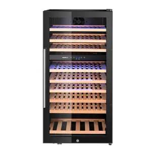 Arktic Chłodziarka na wino 91 butelek, 230 L, drzwi uchylne, Arktic 237113, 5 do 18°C, czarna