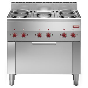 Diamond Electric Cooker with 5 Hotplates and Electric Oven GN 2/1, 14 kW - Copy