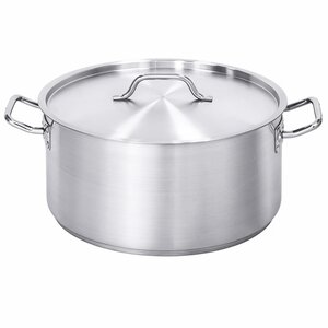 INOXI Garnek niski 12L, Ø250 mm, INOXI ze stali nierdzewnej z pokrywą INOXI Garnek niski 12L, Ø250 mm, INOXI ze stali nierdzewnej z pokrywą