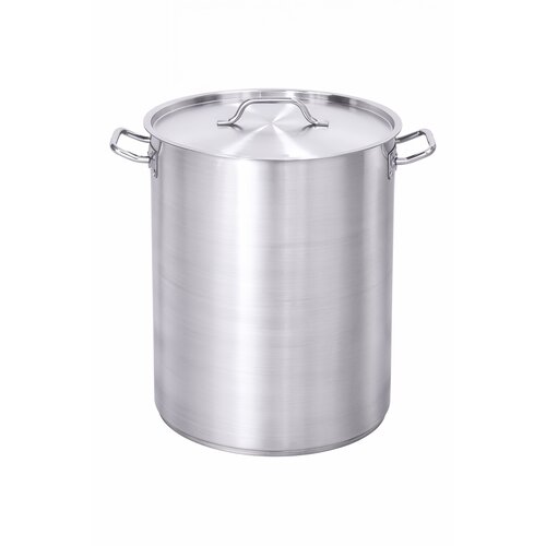 INOXI Garnek wysoki 71L, Ø450 mm, INOXI ze stali nierdzewnej z pokrywą
