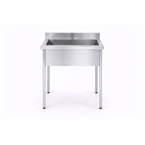 INOXI Stół z basenem jednokomorowym INOXI ECO LINE 800x600x(h)850 mm, skręcany INOXI Stół z basenem jednokomorowym INOXI ECO LINE 800x600x(h)850 mm, skręcany