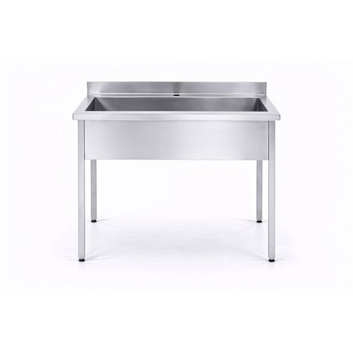 INOXI Stół z basenem jednokomorowym INOXI PREMIUM LINE 1000x600x(h)850 mm, skręcany