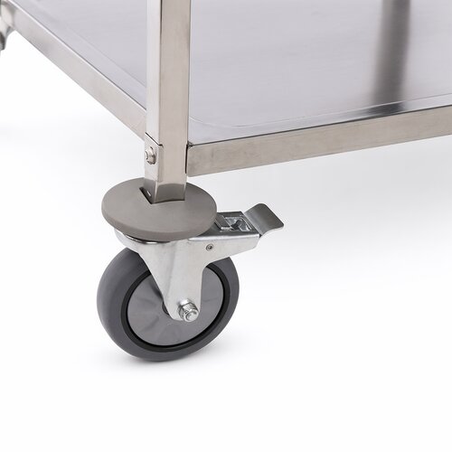 INOXI Wózek kelnerski 2-poziomowy, ze stali nierdzewnej INOXI, 805x460x(h)900mm, skręcany INOXI Wózek kelnerski 2-poziomowy, ze stali nierdzewnej INOXI, 805x460x(h)900mm, skręcany