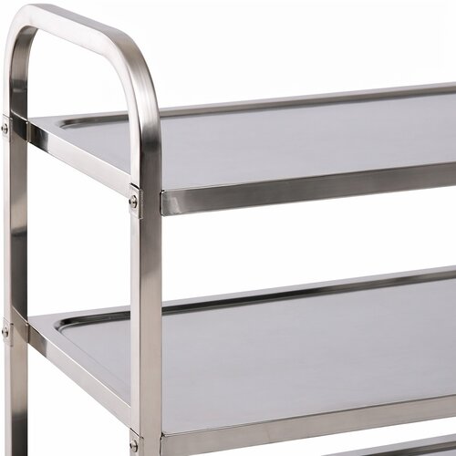 INOXI Wózek kelnerski 2-poziomowy, ze stali nierdzewnej INOXI, 805x460x(h)900mm, skręcany INOXI Wózek kelnerski 2-poziomowy, ze stali nierdzewnej INOXI, 805x460x(h)900mm, skręcany