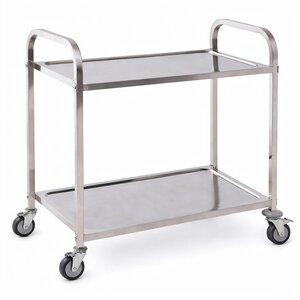 INOXI Wózek kelnerski 2-poziomowy, ze stali nierdzewnej INOXI, 805x460x(h)900mm, skręcany INOXI Wózek kelnerski 2-poziomowy, ze stali nierdzewnej INOXI, 805x460x(h)900mm, skręcany