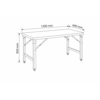 INOXI Stół składany ze stali nierdzewnej INOXI 1200x600x(h)850 mm INOXI Stół składany ze stali nierdzewnej INOXI 1200x600x(h)850 mm