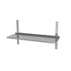 INOXI Półka wisząca przestawna, z dwiema konsolami INOXI 600x300x(h)350mm INOXI Półka wisząca przestawna, z dwiema konsolami INOXI 600x300x(h)350mm
