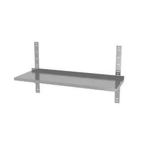 INOXI Półka wisząca przestawna,  z dwiema konsolami INOXI 1200x300x(h)350mm