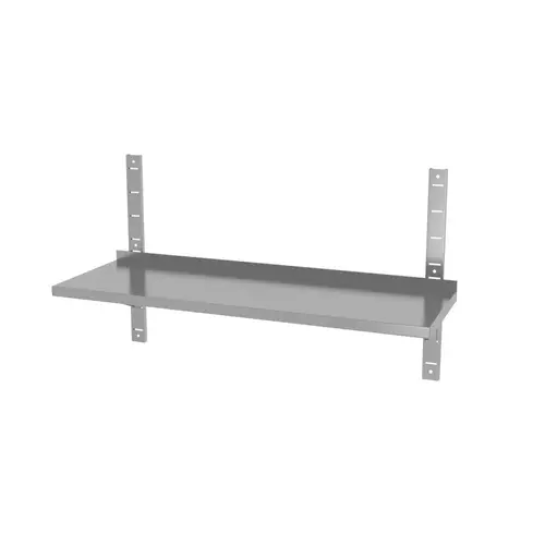 INOXI Półka wisząca przestawna,  z dwiema konsolami INOXI 1200x300x(h)350mm