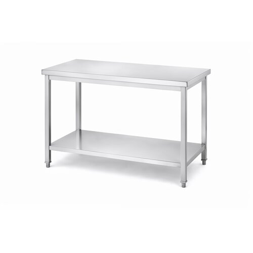 INOXI Stół centralny z półką INOXI 800x700x(h)850mm, skręcany INOXI Stół centralny z półką INOXI 800x700x(h)850mm, skręcany