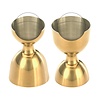 Barfly Miarka barmańska Bell z prostą krawędzią 25x50 ml złoty Barfly Miarka barmańska Bell z prostą krawędzią 25x50 ml złoty