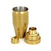 BarUp Shaker barmański 3-częściowy w stylu japońskim Diamond Lettice 700 ml złoty