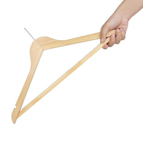 Bolero Wooden Security Hanger (Pack of 10) Bolero Wooden Security Hanger (Pack of 10)