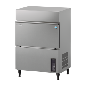 Hoshizaki Kostkarka do lodu 28 kg/24h z zasobnikiem 17 kg, chłodzona wodą, kulka Ø45mm, Hoshizaki IM-65WPE-E-Q z sanityzacją UVC i pompą spustową