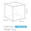 Hoshizaki Kostkarka do lodu 47 kg/24h z zasobnikiem 18 kg, chłodzona powietrzem, kostka 28x28x32mm, Hoshizaki IM-45PE