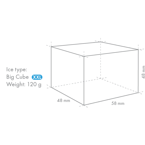 Hoshizaki Kostkarka do lodu 43 kg/24h z zasobnikiem 26 kg, chłodzona powietrzem, kostka 48x58x48mm, Hoshizaki IM-65PE-U-LM z sanityzacją UVC
