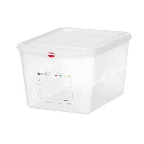 Hendi Pojemnik GN 1/2 200 mm z polipropylenu, transparentny
