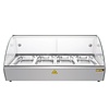 Buffalo Sale - Countertop warming display case 4x 1/3 GN, 0.5 kW, 30 to 90°C, with curved glass, silver