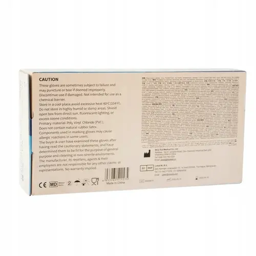 Wyprzedaż - Rękawiczki Winylowe BlueSail Medium op.100 Wyprzedaż - Rękawiczki Winylowe BlueSail Medium op.100