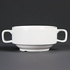 Olympia Whiteware Soup Bowls With Handles 400ml (Pack of 6) - Copy Olympia Whiteware Soup Bowls With Handles 400ml (Pack of 6) - Copy