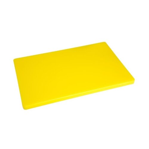 Hygiplas Extra Thick Low Density Polyethylene Cutting Board 450 x 300 mm Yellow - Copy