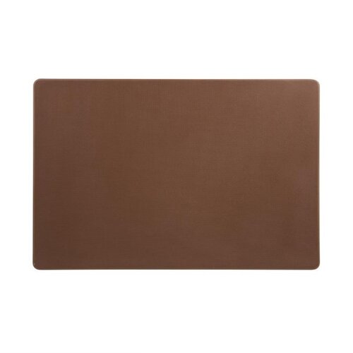 Hygiplas Extra Thick Low Density Polyethylene Cutting Board 450 x 300 mm Brown - Copy