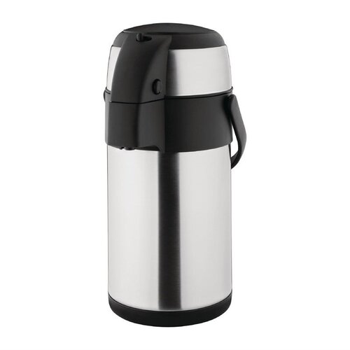 Olympia Stainless Steel Vaccum Flask with Pump 2,5 L - Copy Olympia Stainless Steel Vaccum Flask with Pump 2,5 L - Copy
